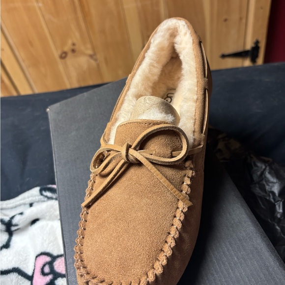UGG Men's Tan Suede Slip-Ons - Picture 1 of 5